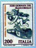 Italia XXIII giornata del francobollo.il Circolo Filatelico Dante Alighieri vincitore del concorso con il bozzetto presentato
